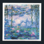 Water Lilies by Claude Monet Napkin<br><div class="desc">Water Lilies by Claude Monet.
Please visit my store for more interesting design and more colour choice. => zazzle.com/iwheels*</div>