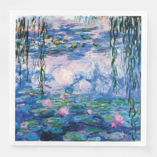 Water Lilies by Claude Monet Napkin (Front)