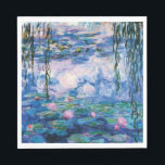 Water Lilies by Claude Monet Napkin<br><div class="desc">Water Lilies by Claude Monet.
Please visit my store for more interesting design and more colour choice. => zazzle.com/iwheels*</div>