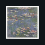 Water Lilies by Claude Monet Napkin<br><div class="desc">Claude Monet - Water Lilies. Beautiful floral painting in beautiful colours by Claude Monet. High quality printed gifts,  prints,  phone cases and many other great gifts.</div>