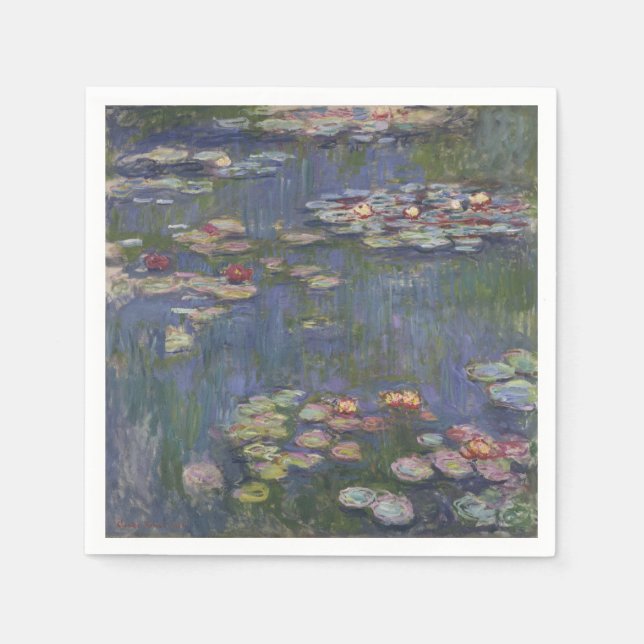 Water Lilies by Claude Monet Napkin (Front)