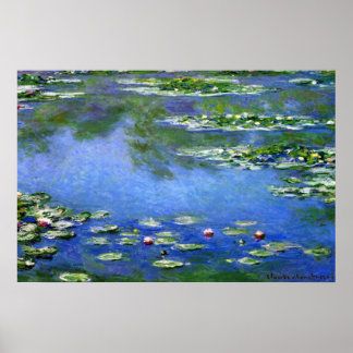 Water Lilies by Claude Monet Poster