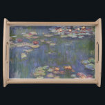 Water Lilies by Claude Monet Serving Tray<br><div class="desc">Claude Monet - Water Lilies. Beautiful floral painting in beautiful colours by Claude Monet. High quality printed gifts,  prints,  phone cases and many other great gifts.</div>
