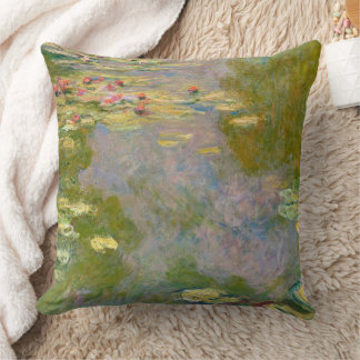 Water Lilies by Claude Monet Throw Pillow
