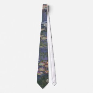 Water Lilies by Claude Monet Tie