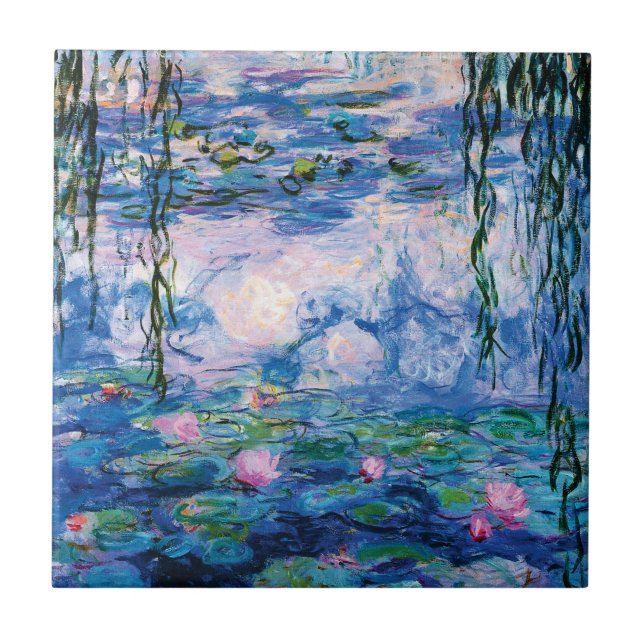 Water Lilies by Claude Monet Tile (Front)