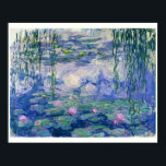 Water Lilies by Monet | 16"x20" Poster<br><div class="desc">This piece is from Monet’s famous series of Water Lilies. Painted in 1910,  it’s a great example of Impressionism – capturing fleeting light,  reflections,  and the gentle movement of water. The colours and strokes make the scene feel alive yet peaceful. Available in 5:4 sizes.</div>