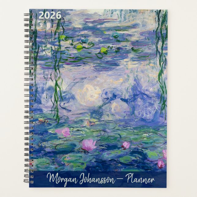  Water Lilies by Monet | Custom Text (Devant)