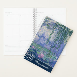 Water Lilies by Monet   Custom Text Planner