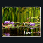 Water Lilies Calendar 2020<br><div class="desc">Calendar of various different Water Lilies</div>