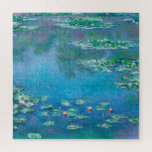 Water Lilies, Claude Monet Decoupage Jigsaw Puzzle<br><div class="desc">“One instant, one aspect of nature contains it all, ” said Claude Monet, referring to his late masterpieces, the water landscapes that he produced at his home in Giverny between 1897 and his death in 1926. In this spatially ambiguous canvas, the artist looked down, focusing solely on the surface of...</div>
