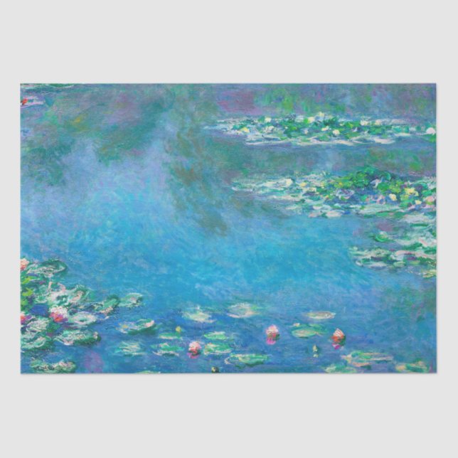 Water Lilies, Claude Monet Decoupage Tissue Paper (Front)
