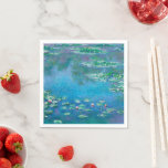 Water Lilies, Claude Monet Napkin<br><div class="desc">“One instant, one aspect of nature contains it all, ” said Claude Monet, referring to his late masterpieces, the water landscapes that he produced at his home in Giverny between 1897 and his death in 1926. In this spatially ambiguous canvas, the artist looked down, focusing solely on the surface of...</div>