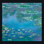 Water Lilies, Claude Monet Poster<br><div class="desc">Water Lilies is a series of approximately 250 oil paintings by French Impressionist Claude Monet. The paintings depict his flower garden at his home in Giverny, and were the main focus of his artistic production during the last thirty years of his life.</div>