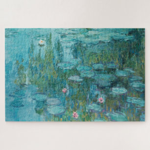 Water Lilies, Fine Art Oil Painting, Claude Monet Jigsaw Puzzle