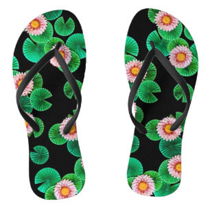 Water Lilies Flip Flops