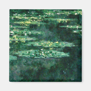 WATER LILIES IN GREEN POND by Claude Monet  Magnet