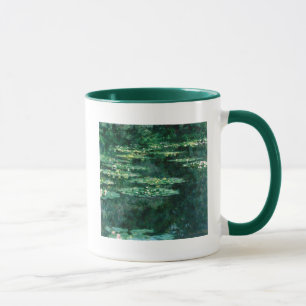 WATER LILIES IN GREEN POND by Claude Monet Mug