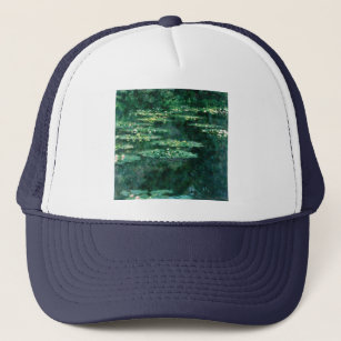 WATER LILIES IN GREEN POND by Claude Monet  Trucker Hat