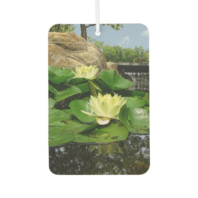 Water Lilies In Pond Air Freshener (Front)