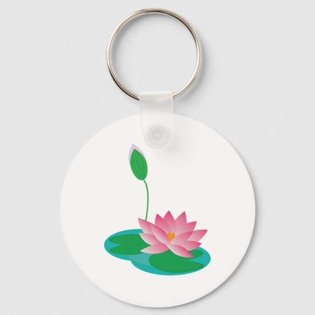 Water Lilies Keychain (Front)