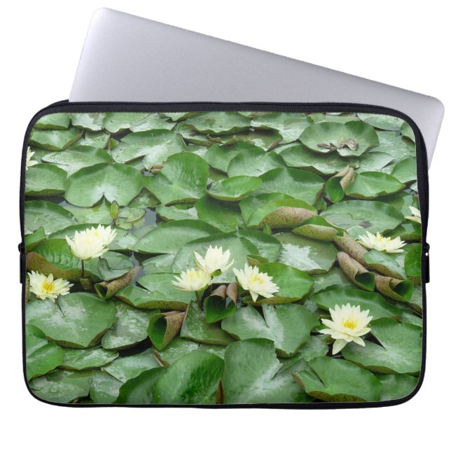 Water Lilies Laptop Sleeve (Front)