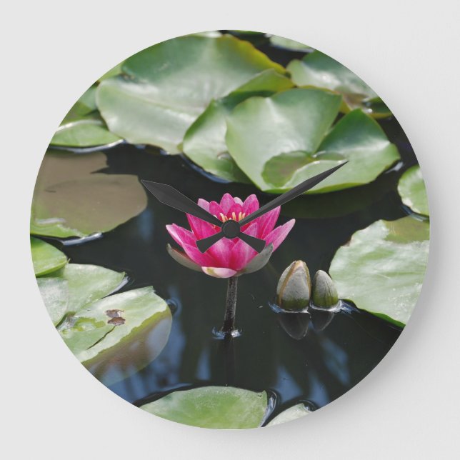 water lilies large clock (Front)