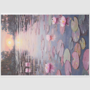 Water Lilies Lily Pads Painting Decoupage Tissue Paper