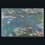 Water lilies,one of many painting of claude Monet Tissue Paper<br><div class="desc">Oscar-Claude Monet 14 November 1840 – 5 December 1926) was a founder of French Impressionist painting, and the most consistent and prolific practitioner of the movement's philosophy of expressing one's perceptions before nature, especially as applied to plein-air landscape painting.The term "Impressionism" is derived from the title of his painting Impression,...</div>