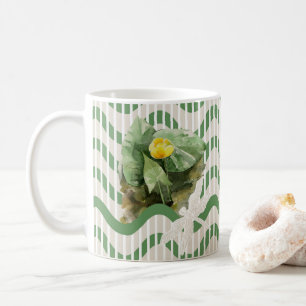 Water lilies pattern coffee mug