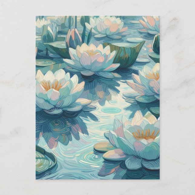 Water lilies postcard (Front)