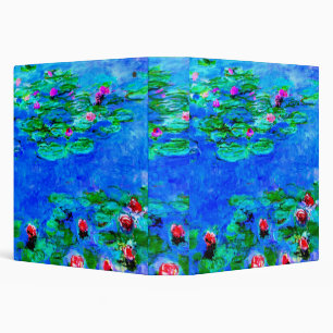 Water Lilies, Red, by Oscar-Claude Monet Binder