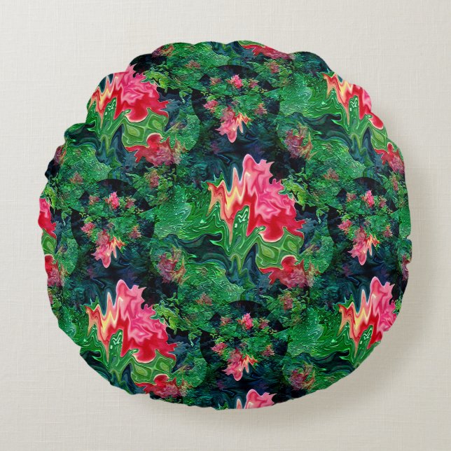Water Lilies...... Round Pillow (Front)