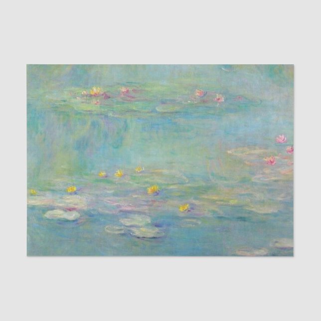 Water Lilies Series 3 by Claude Monet  Tissue Paper (Front)