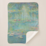 Water Lilies Series by Claude Monet Sherpa Blanket<br><div class="desc">Claude Monet is widely regarded as the Father of Impressionism - Masters of Art Series</div>