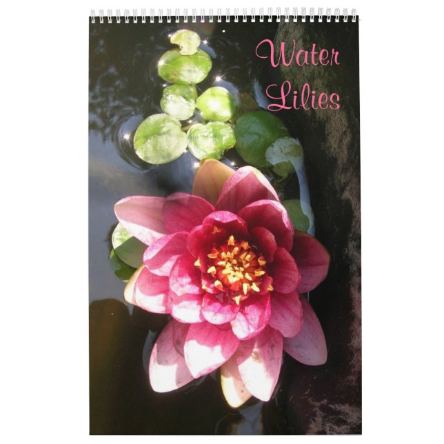 Water Lilies, Single Page Calendar (Cover)