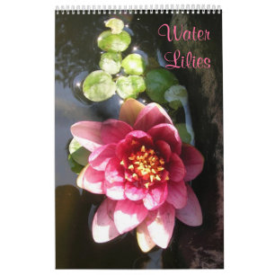 Water Lilies, Single Page Calendar