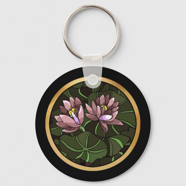 Water Lillies Keychain (Front)