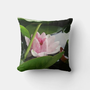 Water Lilly Cushion, Awaken Throw Pillow