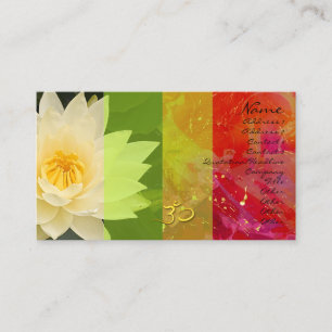 Water lilly, om Business card, urbanized Business Card