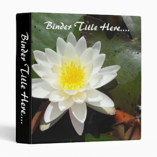 Water Lily 1" Binder