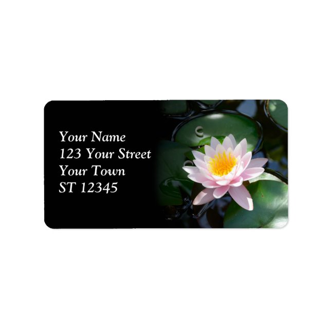 Water Lily Address Label (Front)