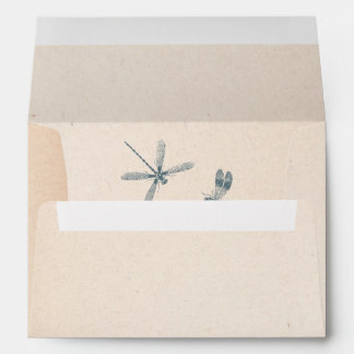 Water lily and dragonfly envelopes