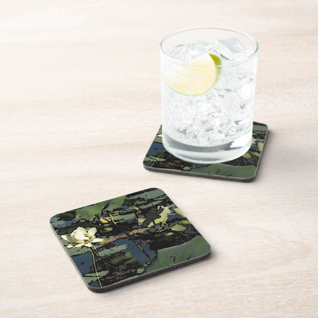 Water Lily Blossoms Coaster (Right Side)