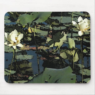 Water Lily Blossoms Mouse Pad