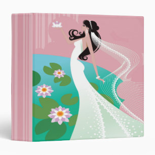 Water Lily Bride Wedding Planner Photo Notebook Binder