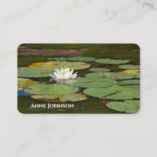 water lily business card