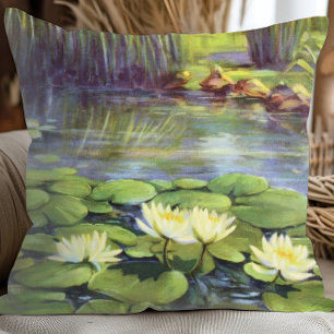 Water Lily by Cargill, 1937 Throw Pillow