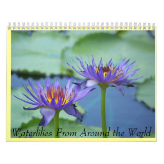 water lily calender calendar