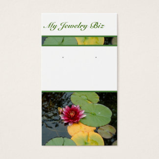 Water Lily Earring Cards
